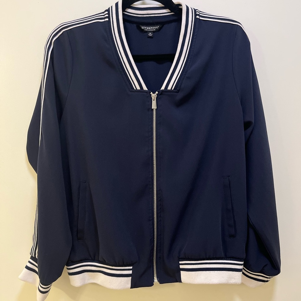 Liverpool Los Angeles Navy and White Jacket